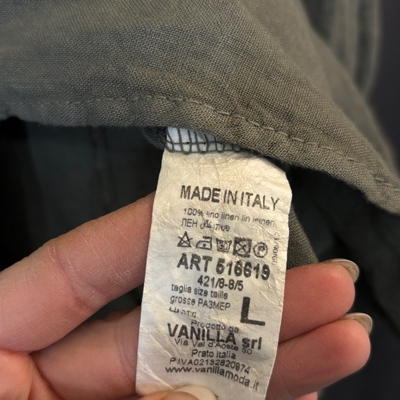 NAIF Olive Green Blazer with Pearl Accents - Picture 5 of 5